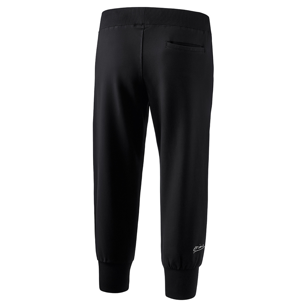 PANTALÓN 3/4 CON PUÑO ESTRECHO ERIMA, NEGRO MUJER. 