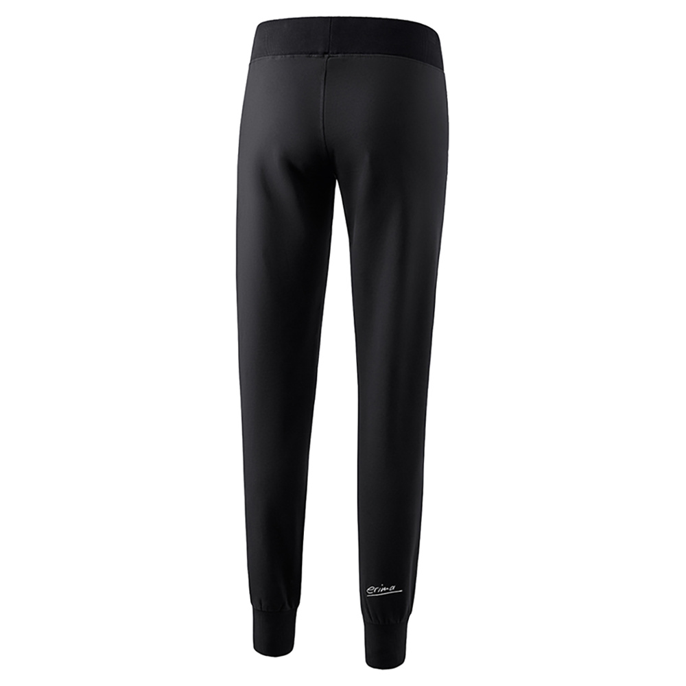 PANTALÓN DE CHÁNDAL ERIMA CON PUÑO, NEGRO MUJER. 