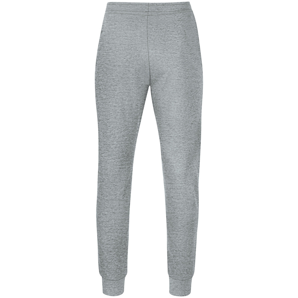 PANTALÓN DE JOGGING JAKO BASE CON PUÑOS, GRIS MELANGE NIÑO. 