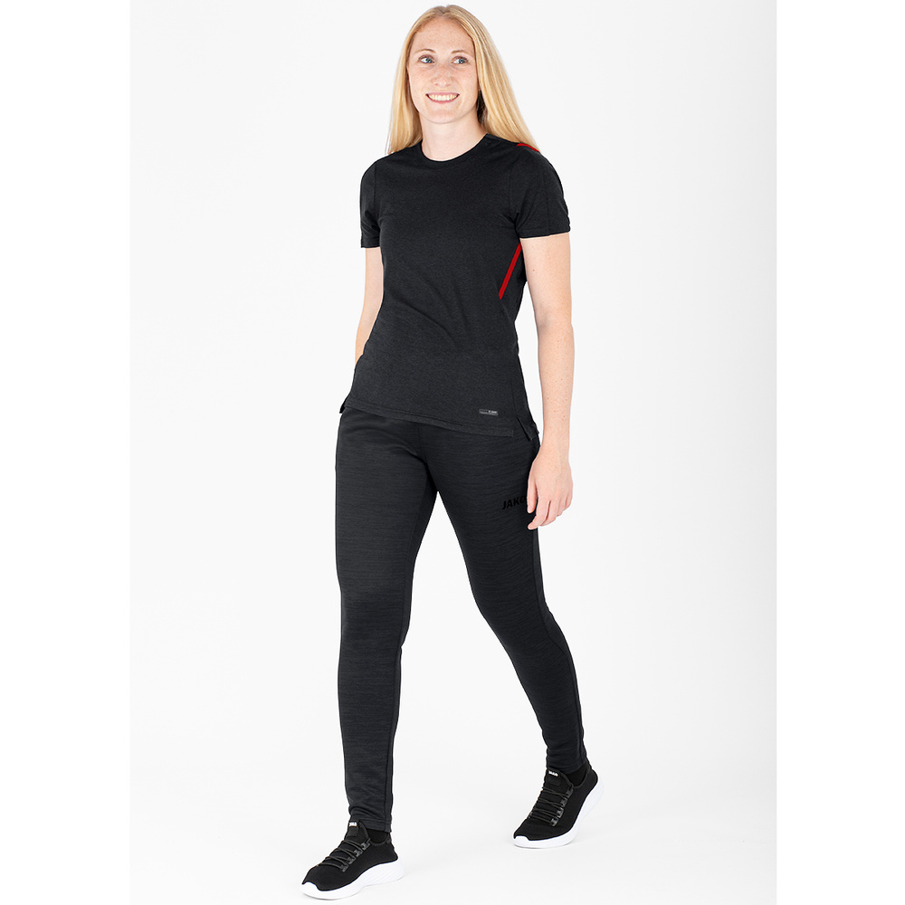 PANTALÓN DE JOGGING JAKO CHALLENGE, NEGRO MELANGE MUJER. 