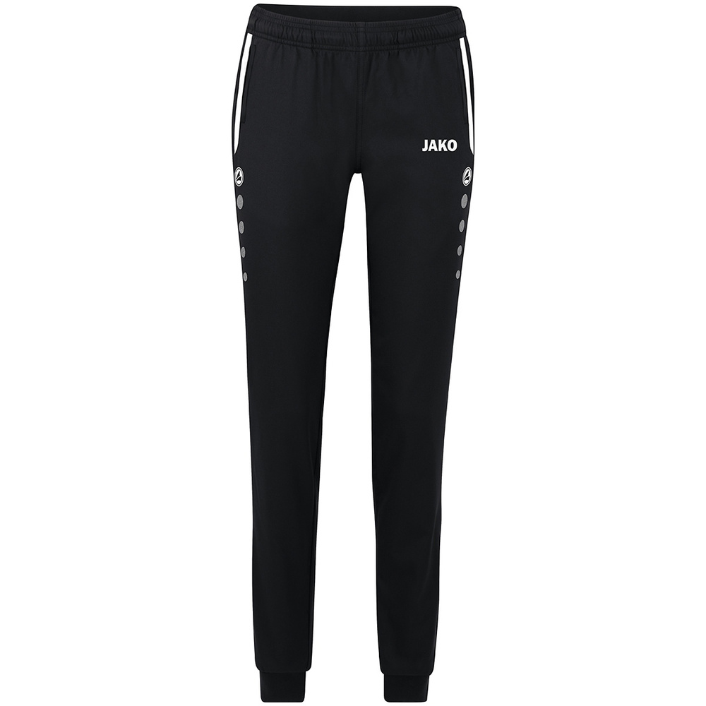 PANTALÓN DE PRESENTACIÓN JAKO ALLROUND, NEGRO MUJER. 