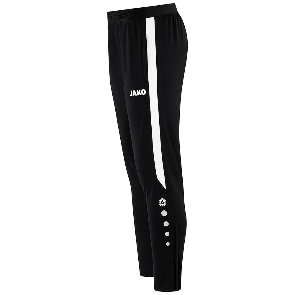 PANTALÓN ENTRENAMIENTO JAKO POWER, NEGRO-BLANCO UNISEX. 