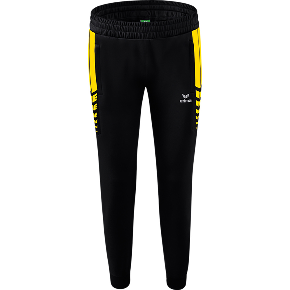 PANTALÓN ERIMA SIX WINGS WORKER PANTS, NEGRO-AMARILLO MUJER. 