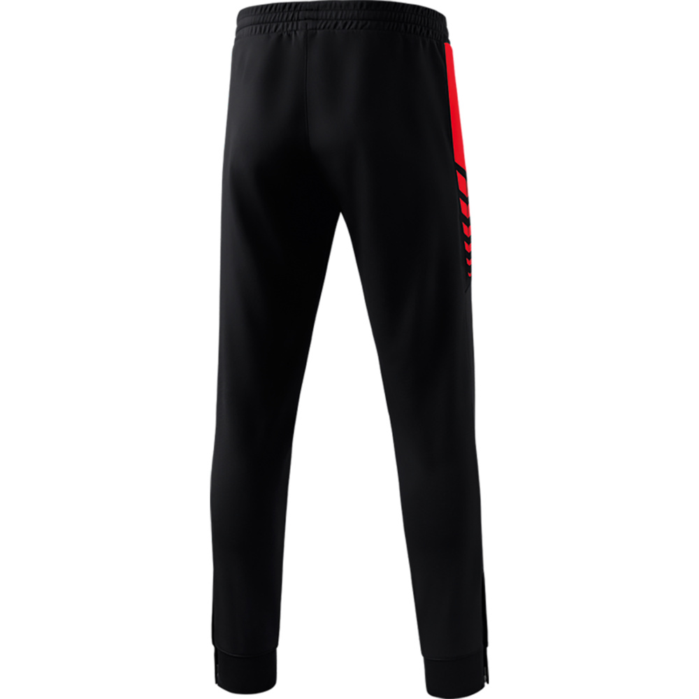 PANTALÓN ERIMA SIX WINGS WORKER PANTS, NEGRO-ROJO HOMBRE. 