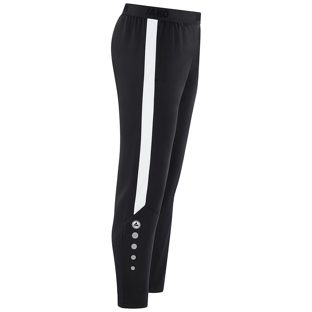 PANTALÓN JAKO POWER LEISURE, NEGRO-BLANCO NIÑO. 