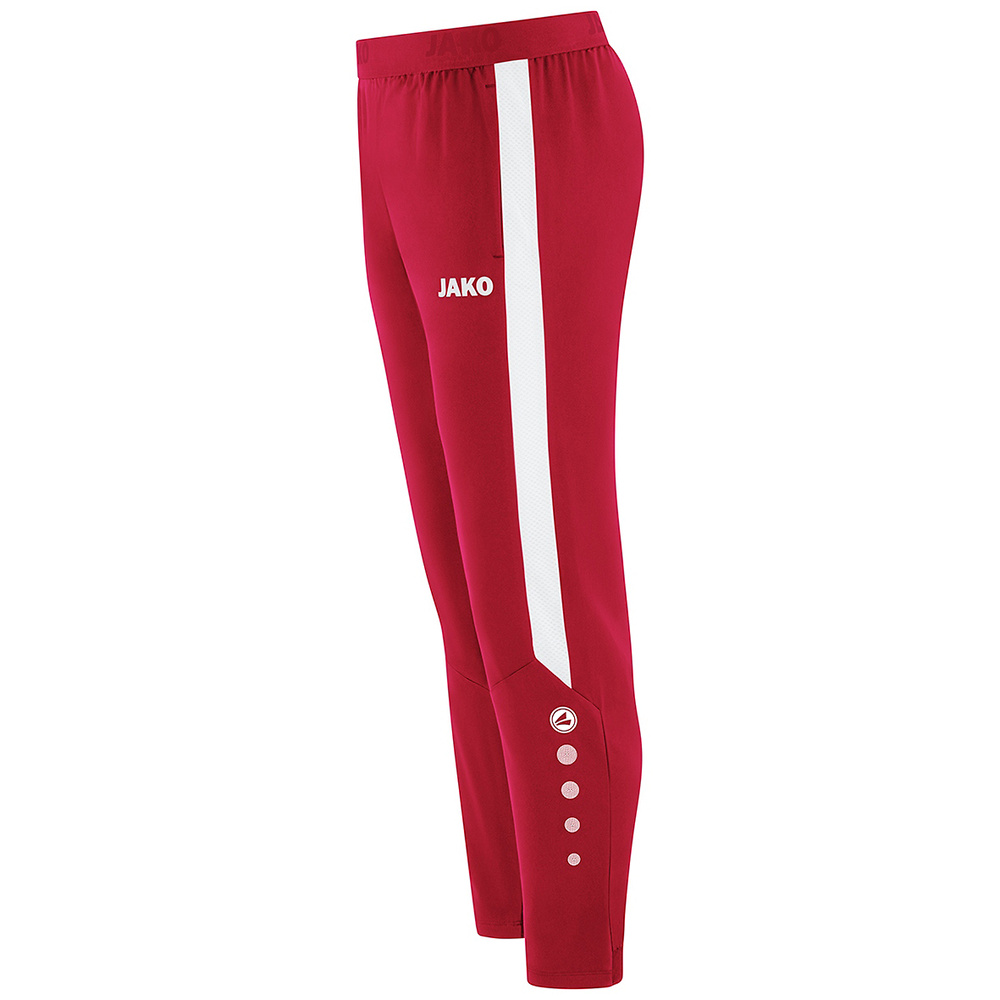 PANTALÓN JAKO POWER LEISURE, ROJO-BLANCO NIÑO. 