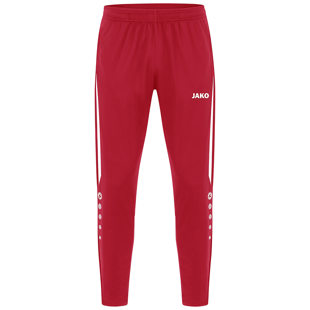 PANTALÓN JAKO POWER POLIÉSTER, ROJO-BLANCO NIÑO. 