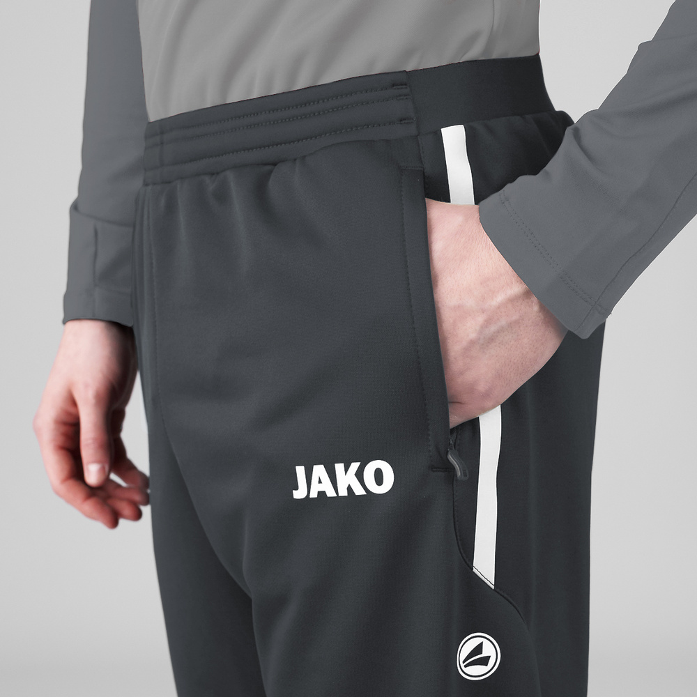 PANTALONES DE ENTRENAMIENTO JAKO ALLROUND, ANTRACITA NIÑO. 