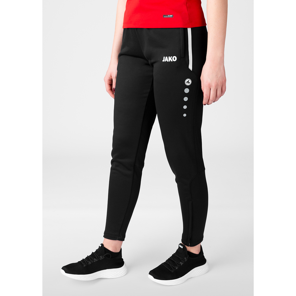 PANTALONES DE ENTRENAMIENTO JAKO ALLROUND, NEGRO MUJER. 