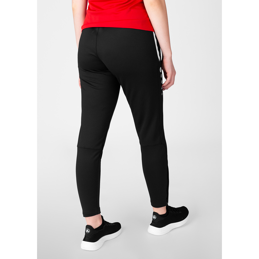 PANTALONES DE ENTRENAMIENTO JAKO ALLROUND, NEGRO MUJER. 