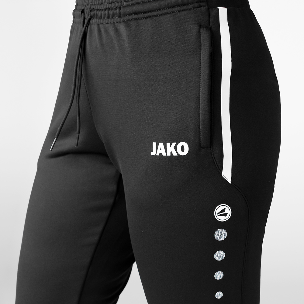 PANTALONES DE ENTRENAMIENTO JAKO ALLROUND, NEGRO MUJER. 