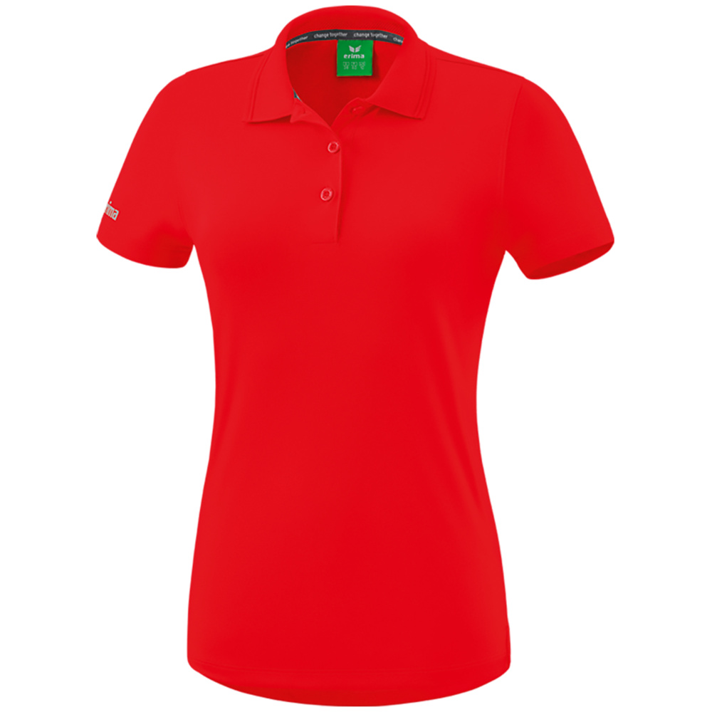 POLO FUNCIONAL ERIMA, ROJO MUJER. 