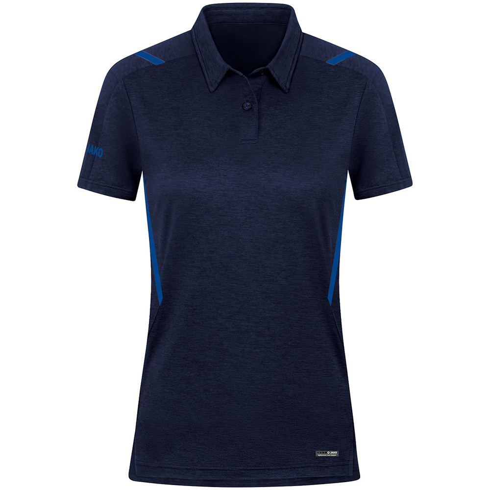 POLO JAKO CHALLENGE, SEABLUE MELANGE-ROYAL WOMEN. 