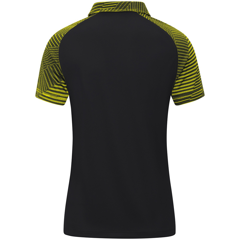 POLO JAKO PERFORMANCE, BLACK-SOFT YELLOW WOMEN. 