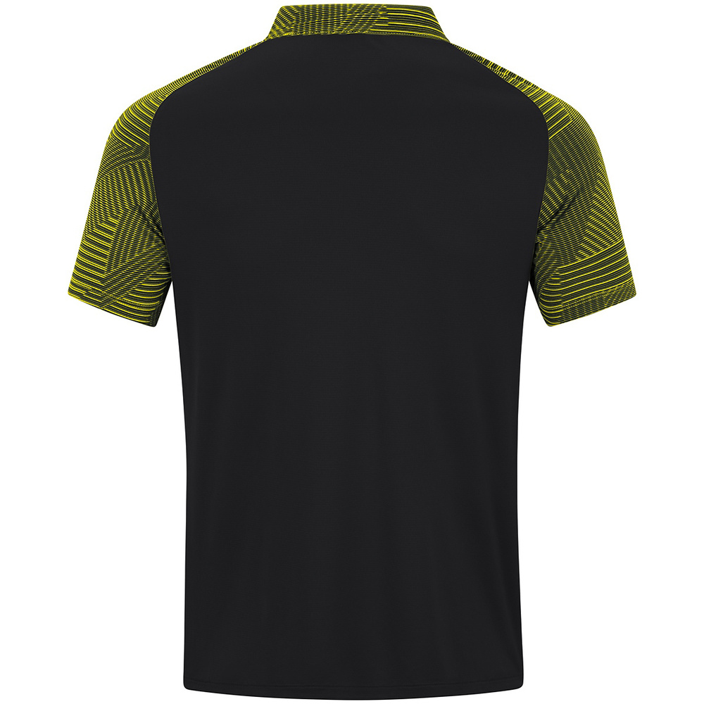 POLO JAKO PERFORMANCE, NEGRO-AMARILLO HOMBRE. 