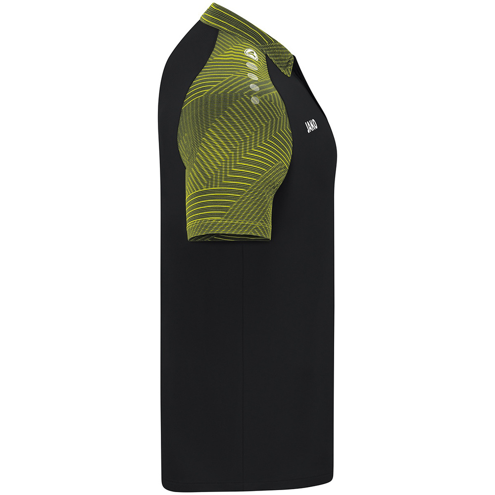 POLO JAKO PERFORMANCE, NEGRO-AMARILLO HOMBRE. 