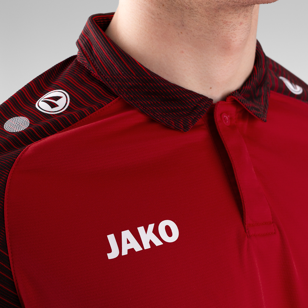 POLO JAKO PERFORMANCE, RED-BLACK KIDS. 