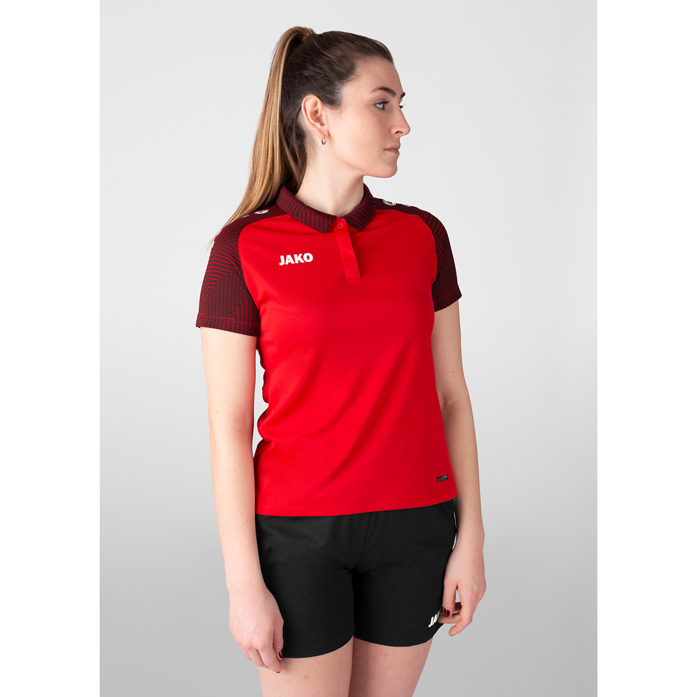 POLO JAKO PERFORMANCE, RED-BLACK WOMEN. 