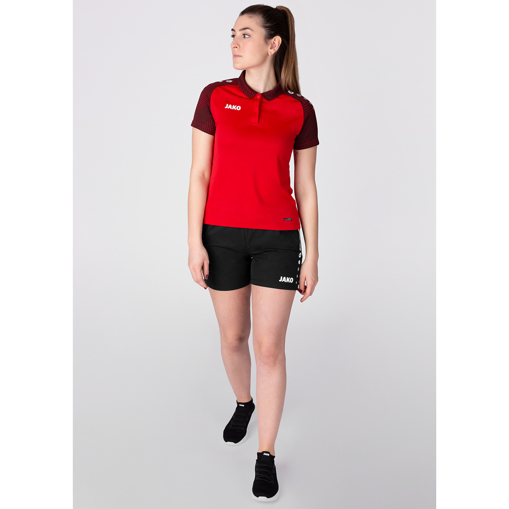 POLO JAKO PERFORMANCE, RED-BLACK WOMEN. 