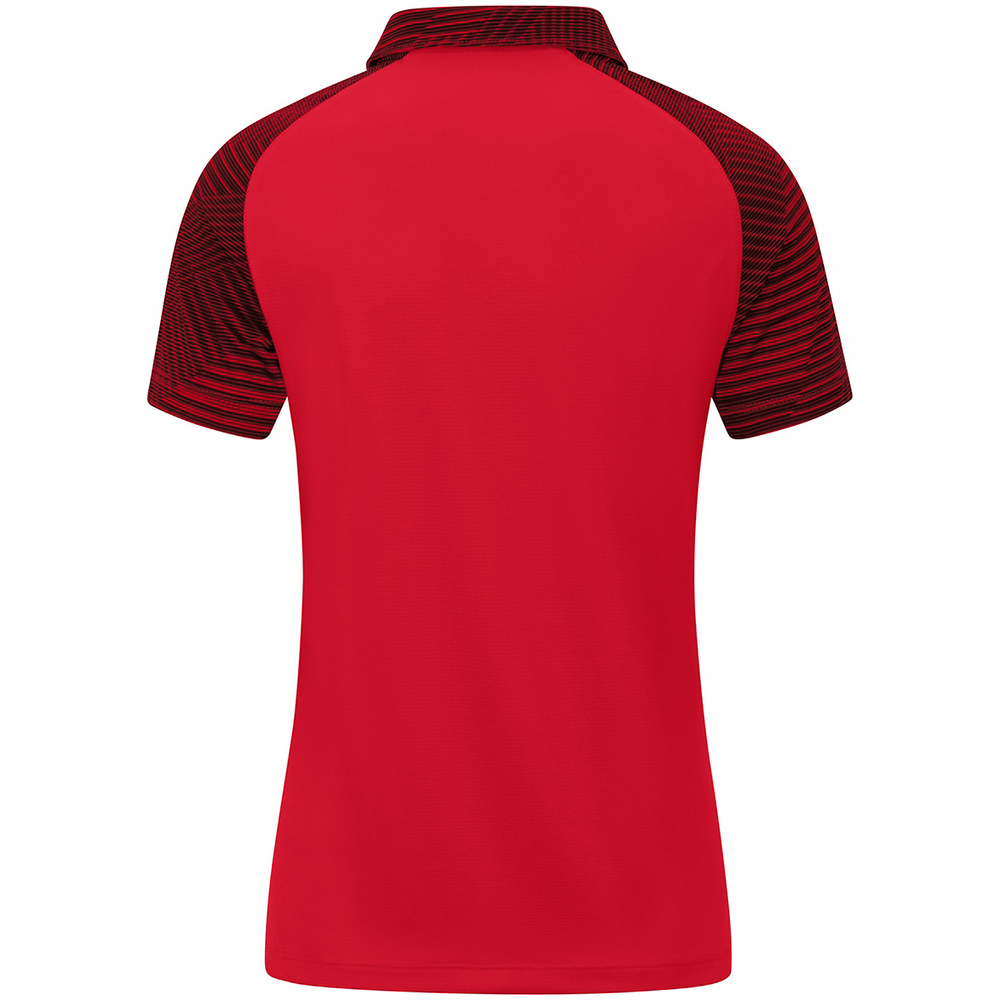 POLO JAKO PERFORMANCE, ROJO-NEGRO MUJER. 