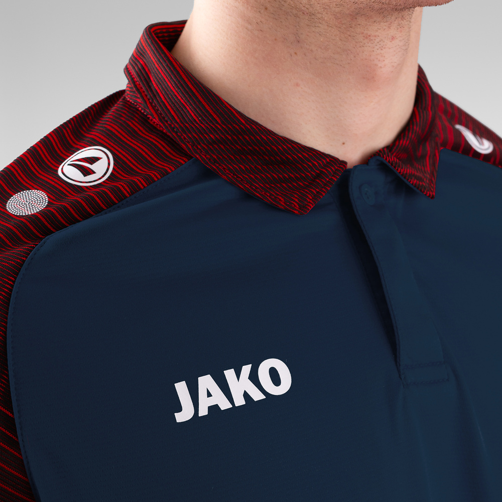 POLO JAKO PERFORMANCE, SEABLUE-RED KIDS. 