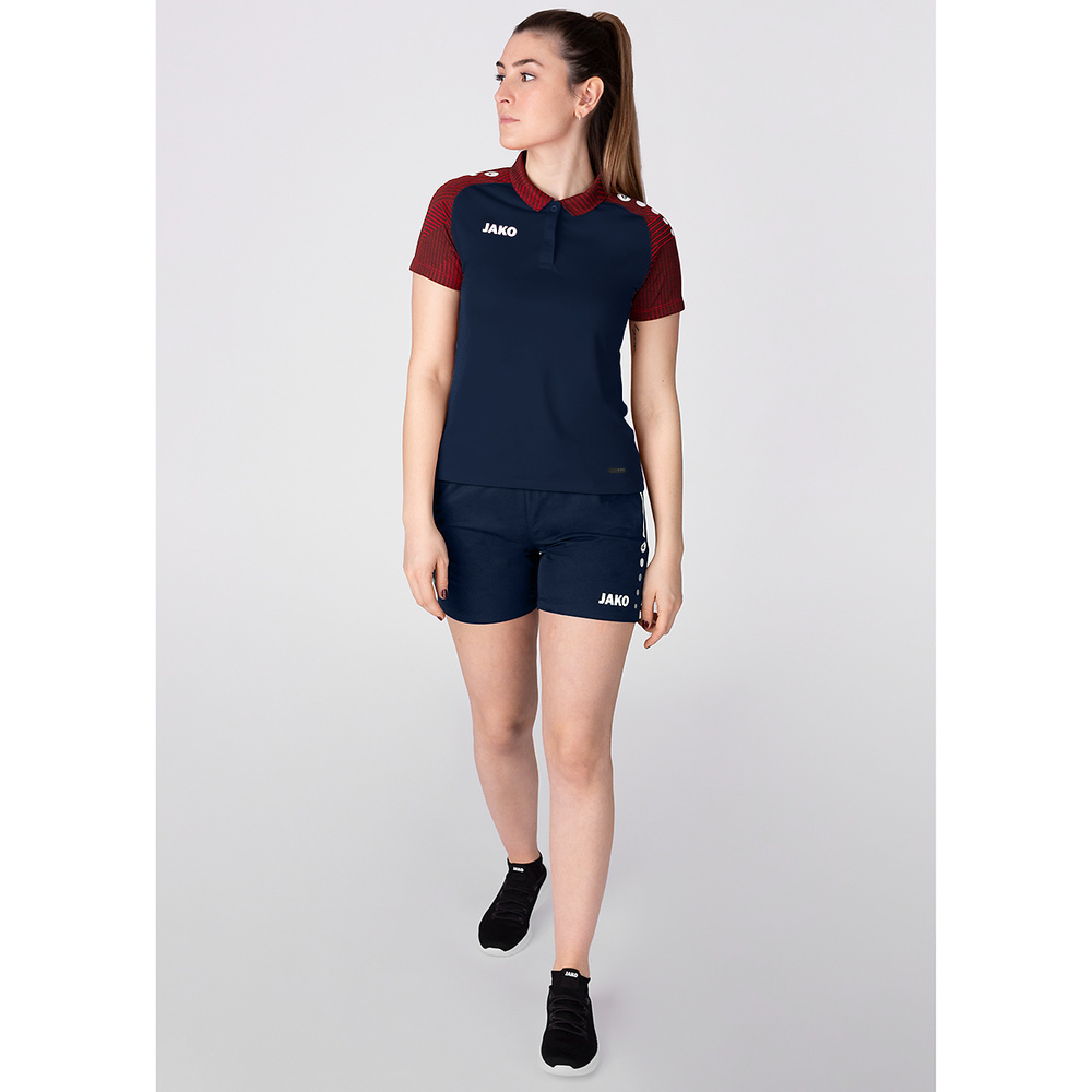 POLO JAKO PERFORMANCE, SEABLUE-RED WOMEN. 