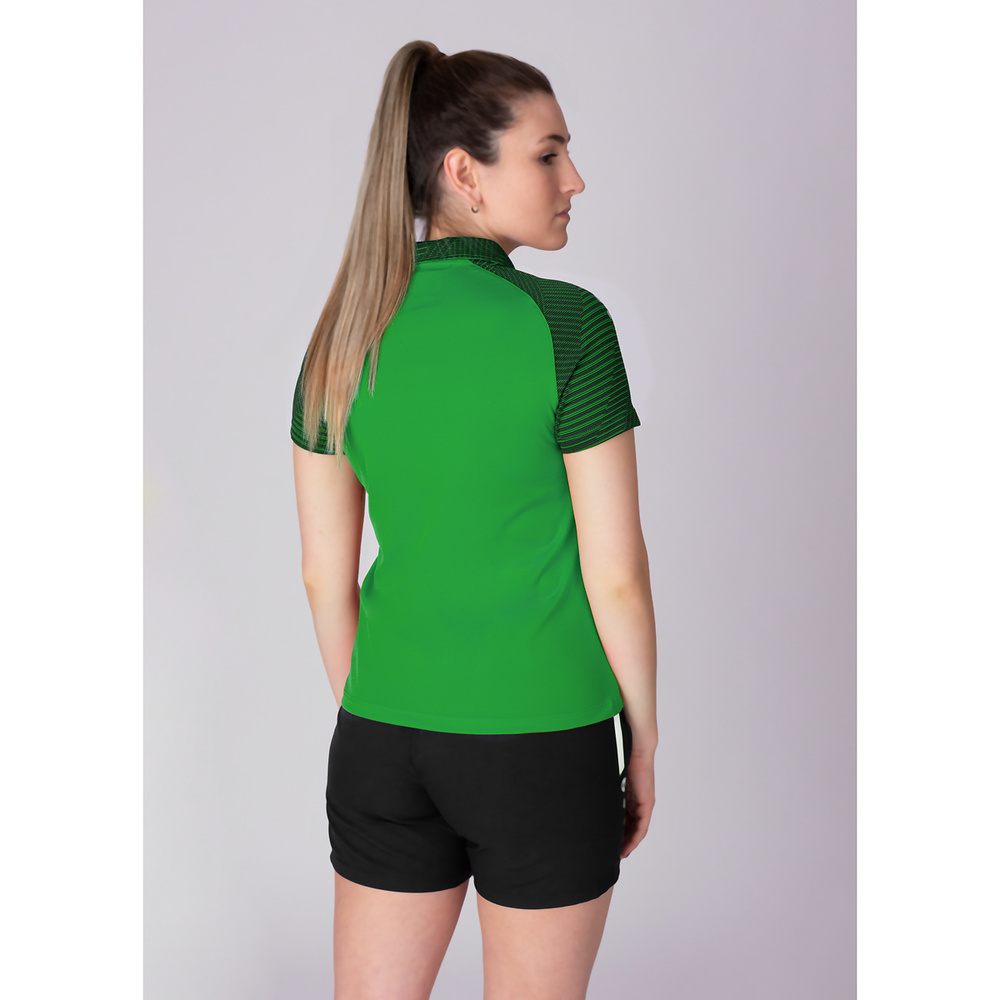 POLO JAKO PERFORMANCE, SOFT GREEN-BLACK WOMEN. 