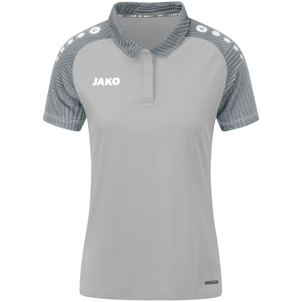 POLO JAKO PERFORMANCE, SOFT GREY-STONEE GREY WOMEN. 