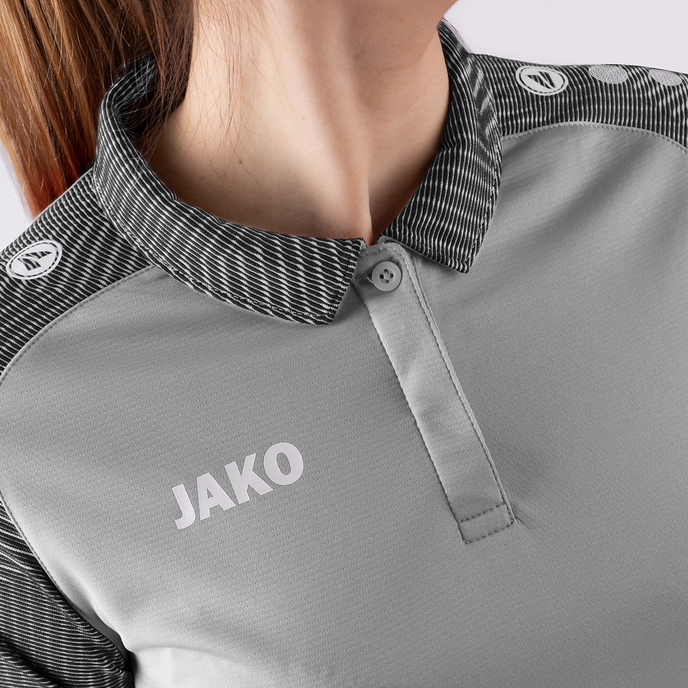 POLO JAKO PERFORMANCE, SOFT GREY-STONEE GREY WOMEN. 