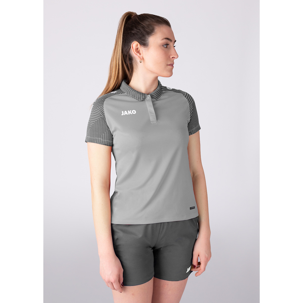 POLO JAKO PERFORMANCE, SOFT GREY-STONEE GREY WOMEN. 