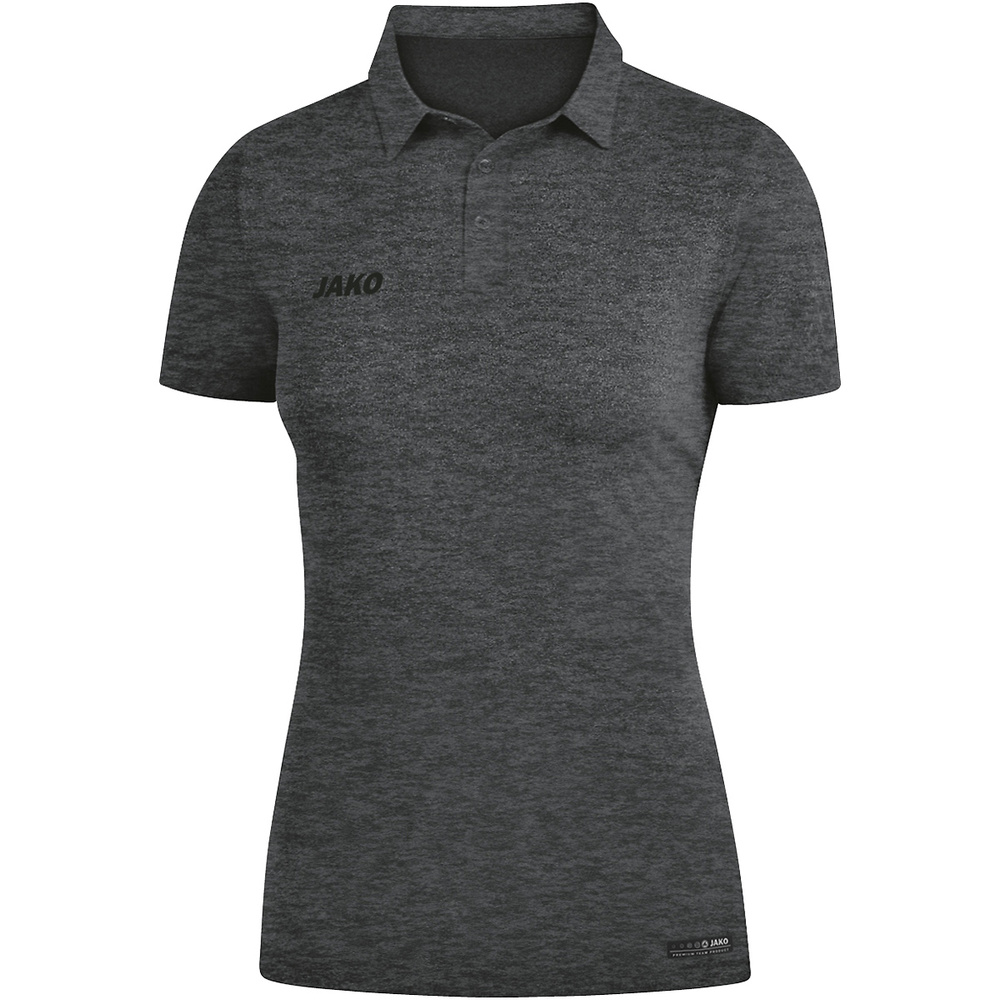 POLO JAKO PREMIUM BASICS, ANTRACITA MELANGE MUJER. 