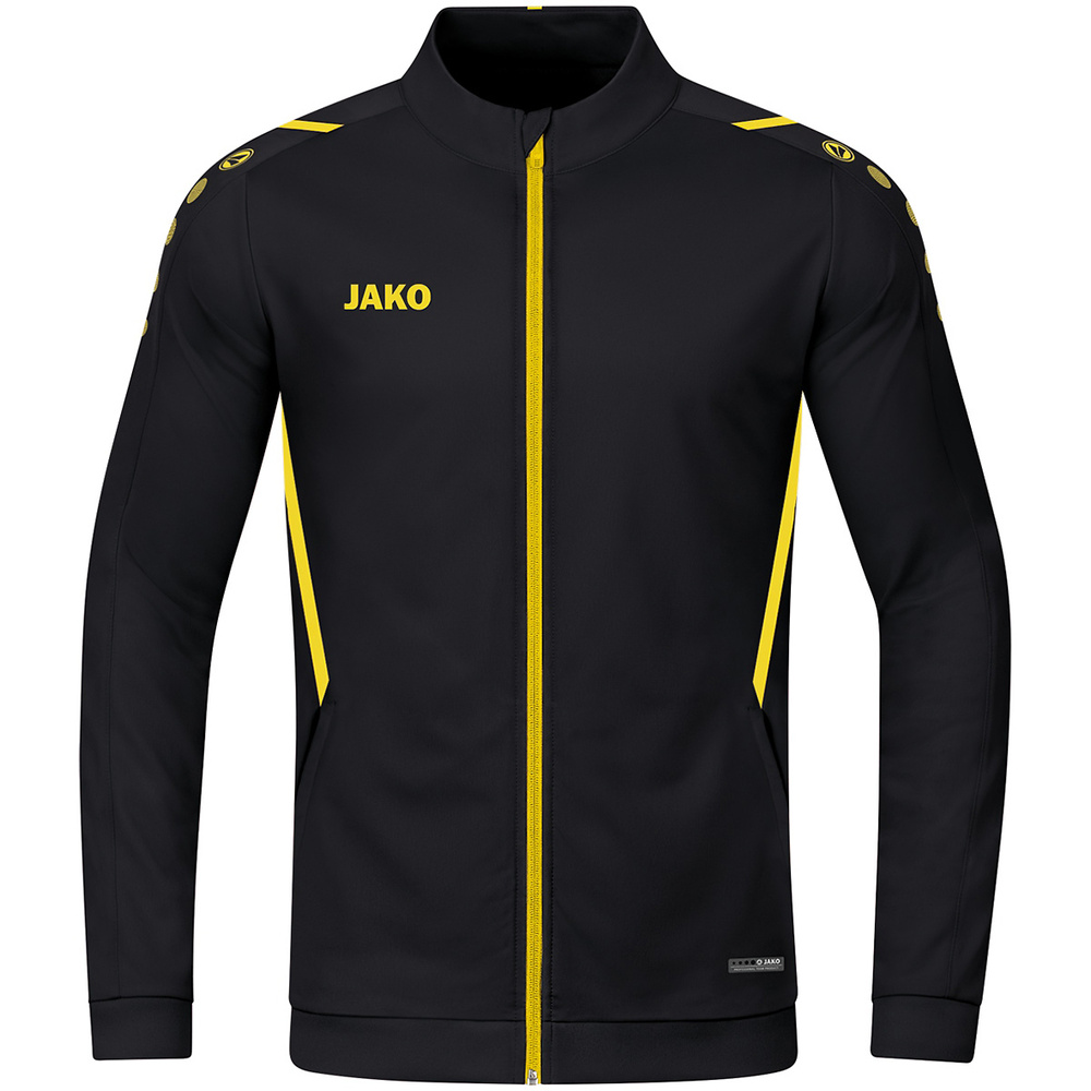 POLYESTER JACKET JAKO CHALLENGE, BLACK-CITRO MEN. 