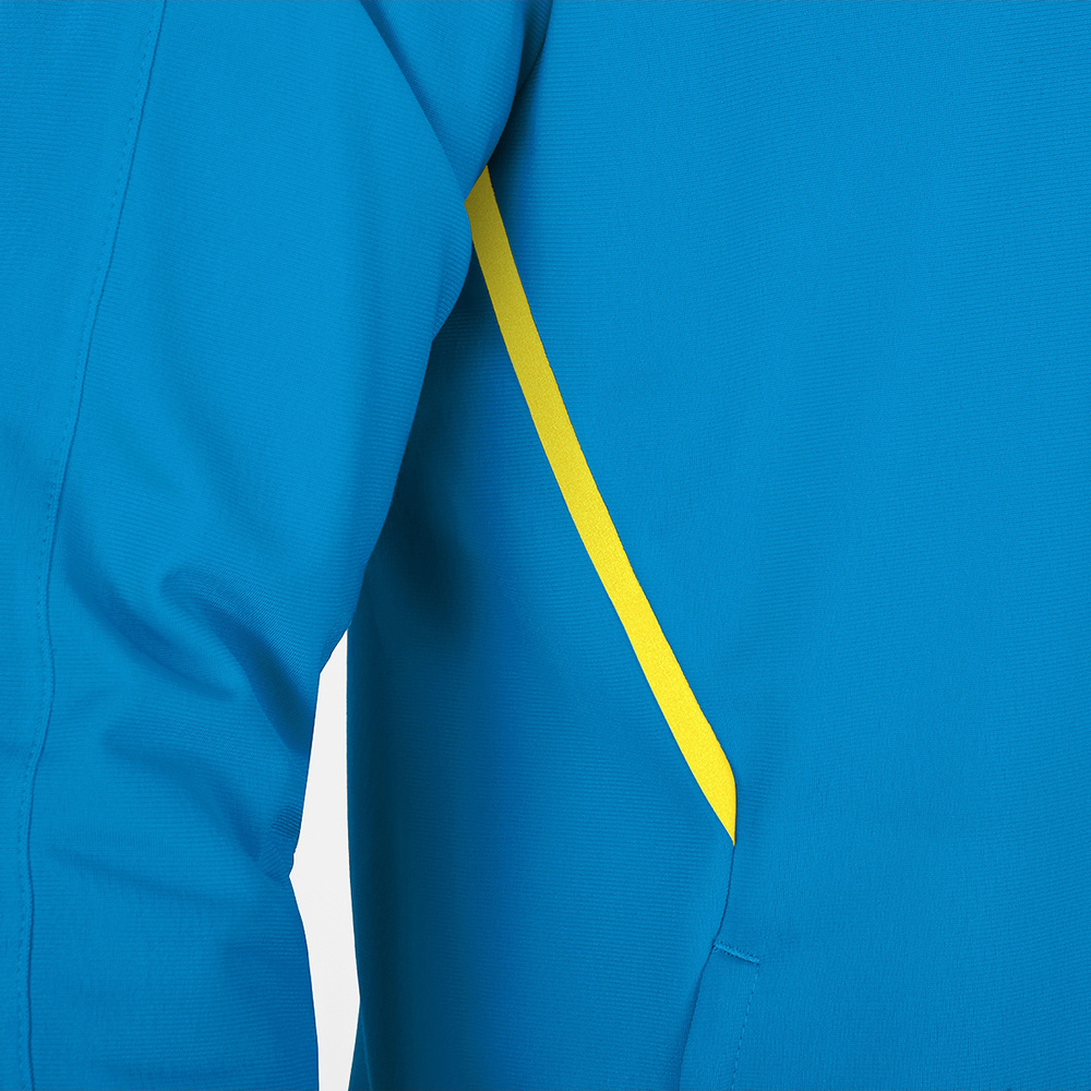 POLYESTER JACKET JAKO CHALLENGE, JAKO BLUE-NEON YELLOW KIDS. 