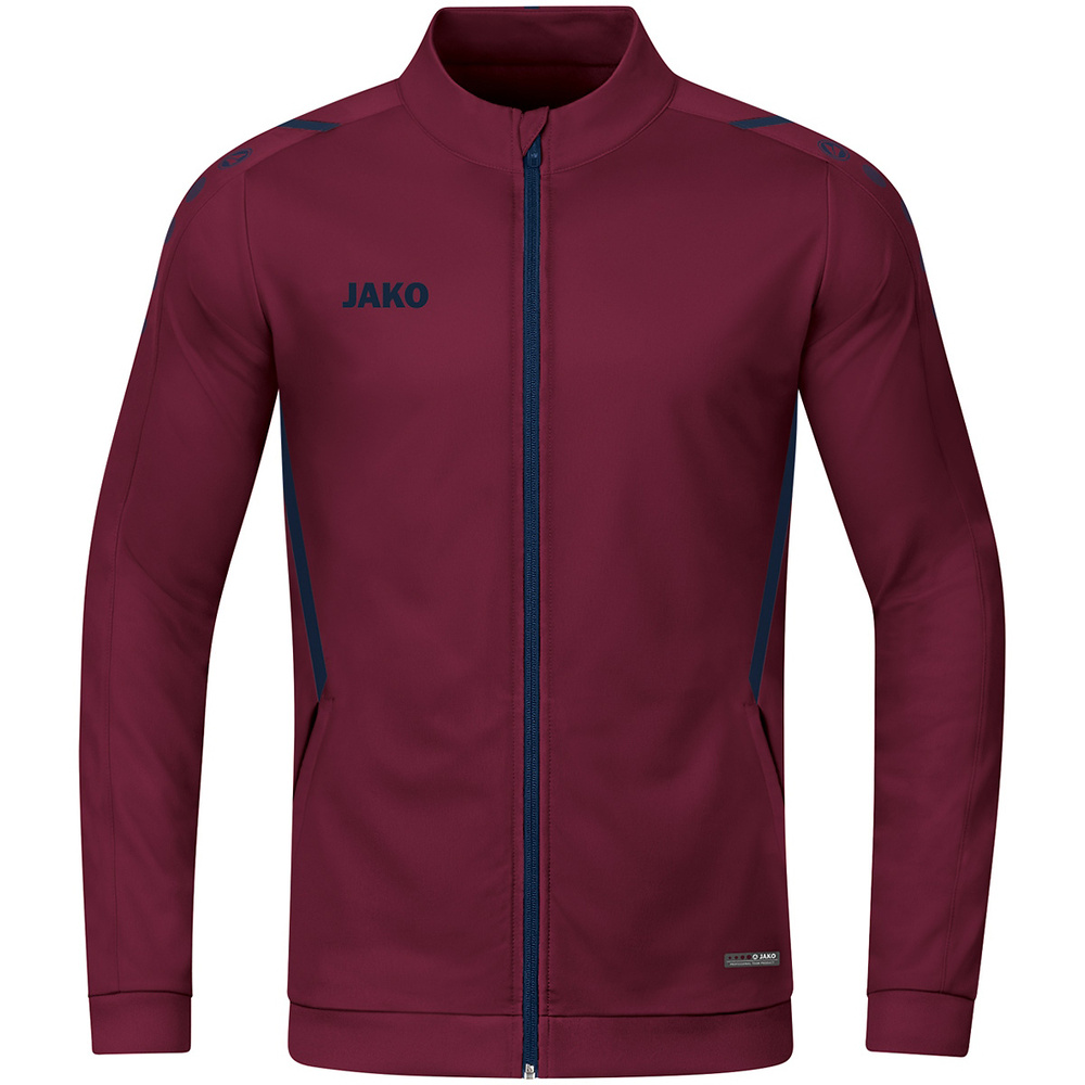 POLYESTER JACKET JAKO CHALLENGE, MAROON-SEABLUE KIDS. 