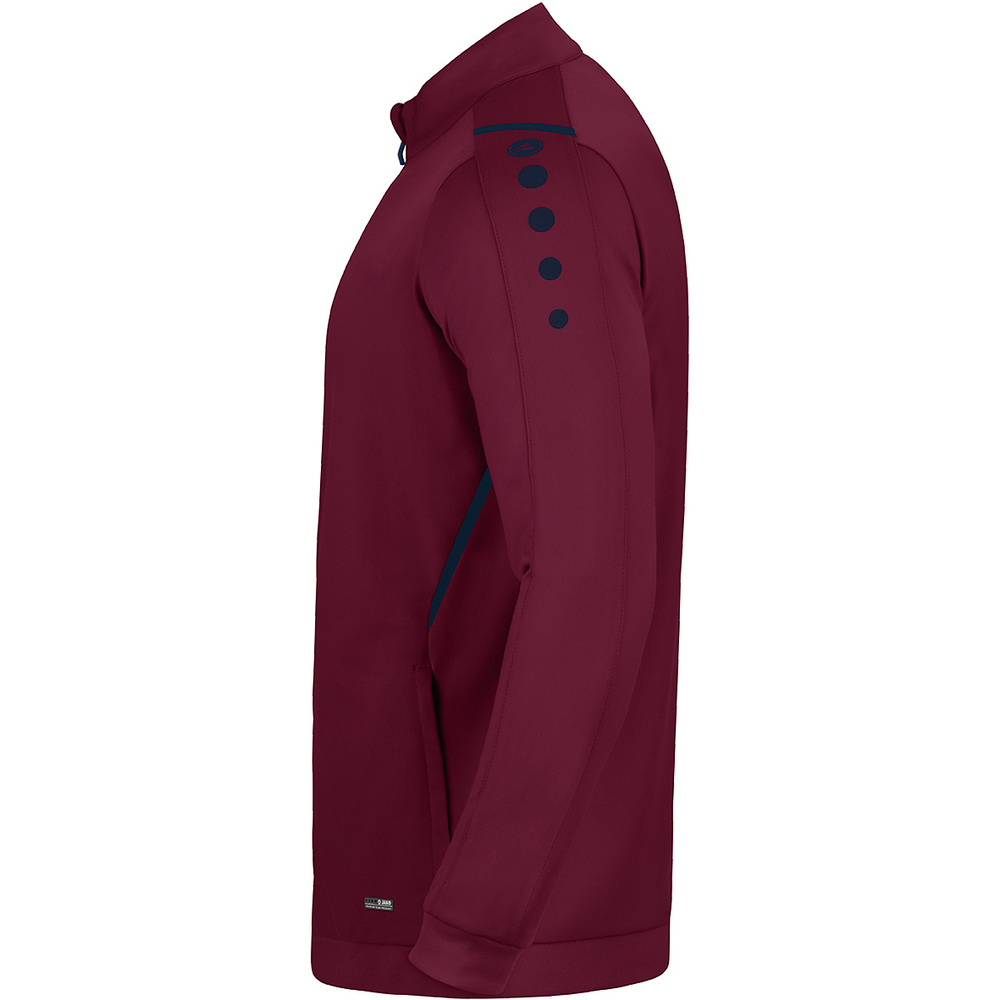 POLYESTER JACKET JAKO CHALLENGE, MAROON-SEABLUE KIDS. 