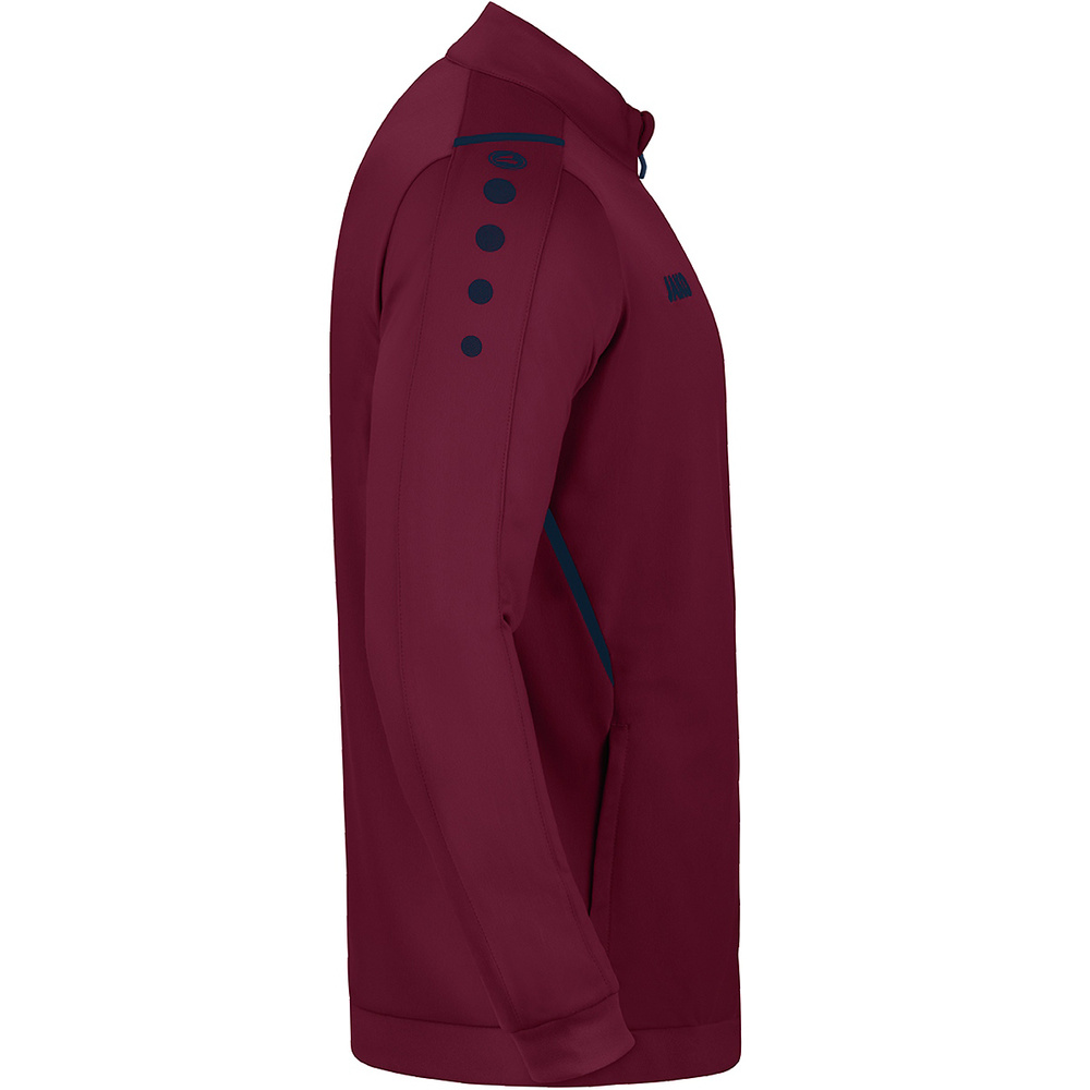 POLYESTER JACKET JAKO CHALLENGE, MAROON-SEABLUE KIDS. 