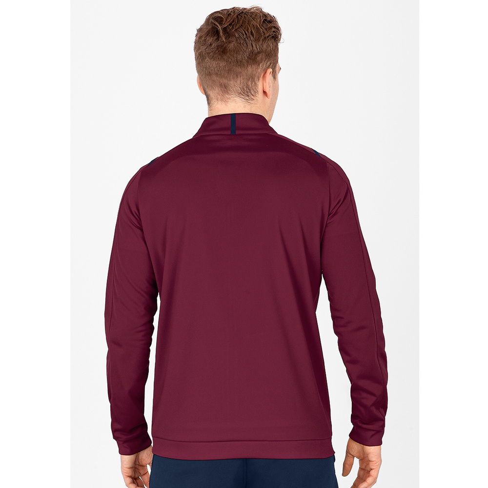 POLYESTER JACKET JAKO CHALLENGE, MAROON-SEABLUE KIDS. 