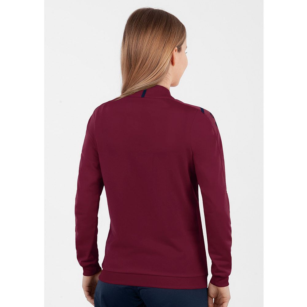 POLYESTER JACKET JAKO CHALLENGE, MAROON-SEABLUE WOMEN. 