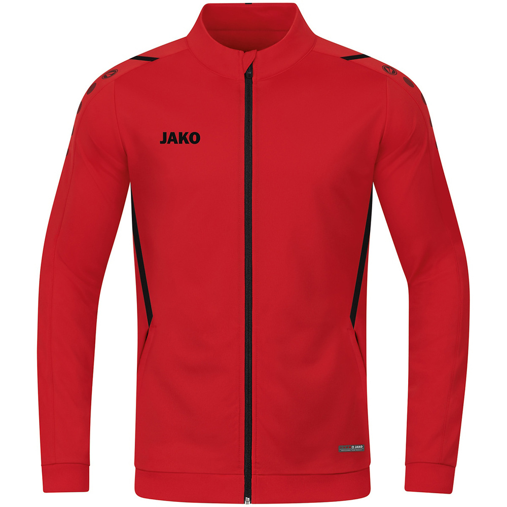 POLYESTER JACKET JAKO CHALLENGE, RED-BLACK KIDS. 