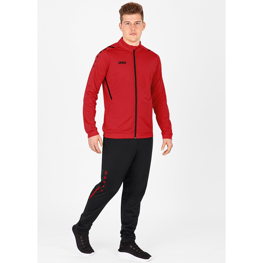 POLYESTER JACKET JAKO CHALLENGE, RED-BLACK MEN. 