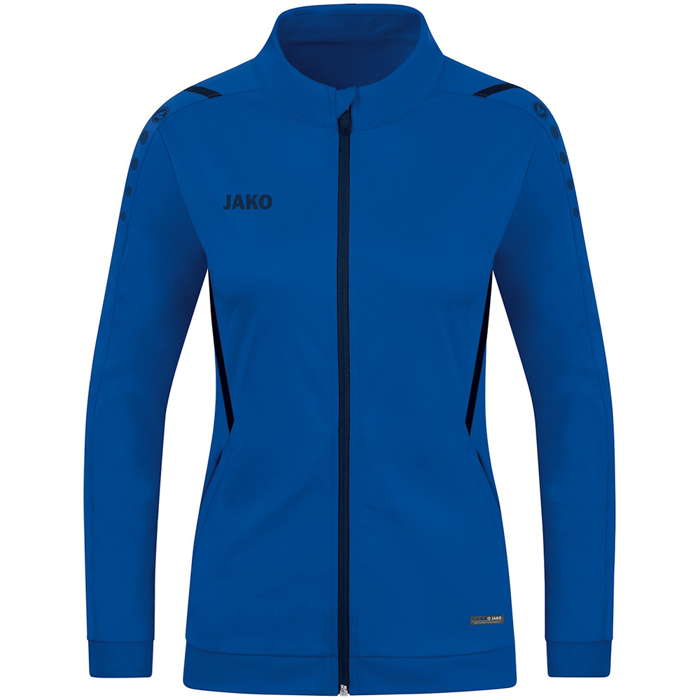 POLYESTER JACKET JAKO CHALLENGE, ROYAL-SEABLUE WOMEN. 