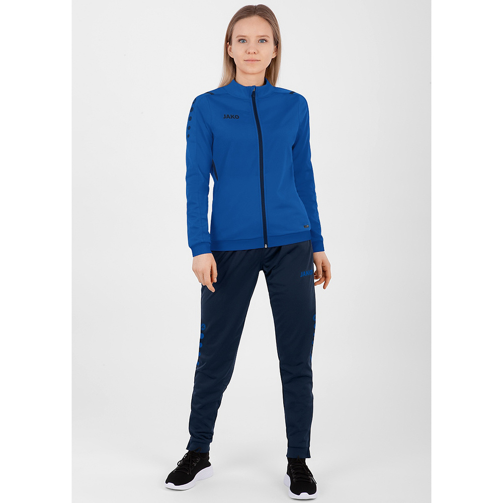 POLYESTER JACKET JAKO CHALLENGE, ROYAL-SEABLUE WOMEN. 