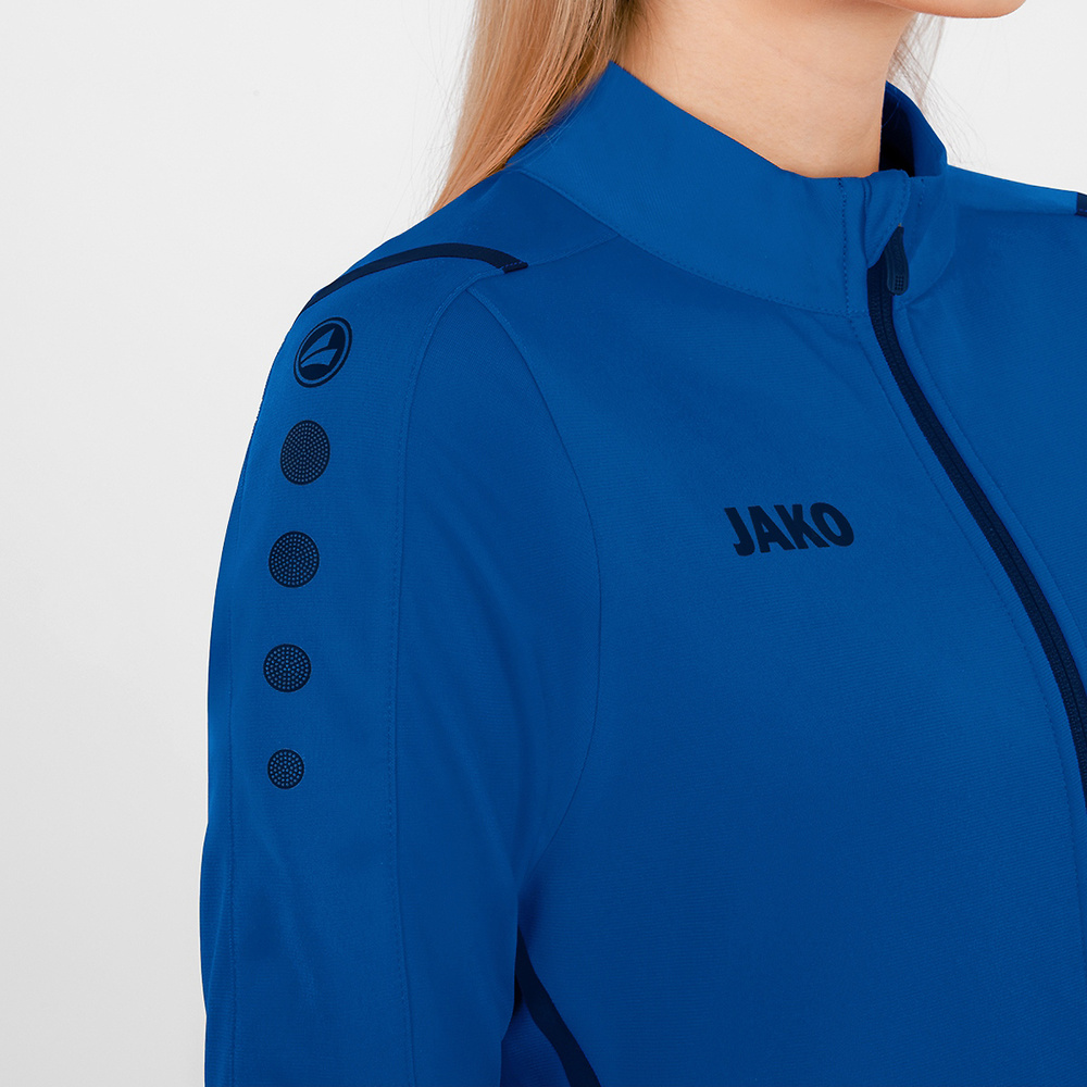 POLYESTER JACKET JAKO CHALLENGE, ROYAL-SEABLUE WOMEN. 