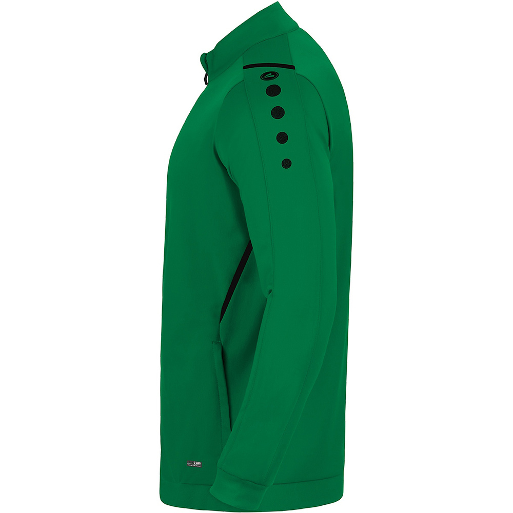 POLYESTER JACKET JAKO CHALLENGE, SPORT GREEN-BLACK KIDS. 