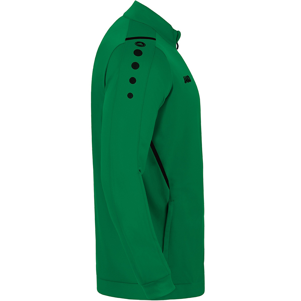 POLYESTER JACKET JAKO CHALLENGE, SPORT GREEN-BLACK KIDS. 