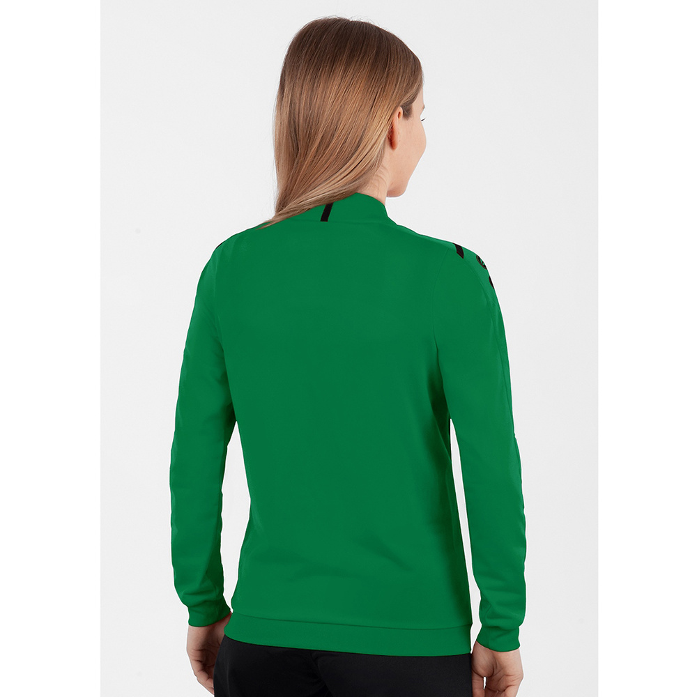 POLYESTER JACKET JAKO CHALLENGE, SPORT GREEN-BLACK WOMEN. 