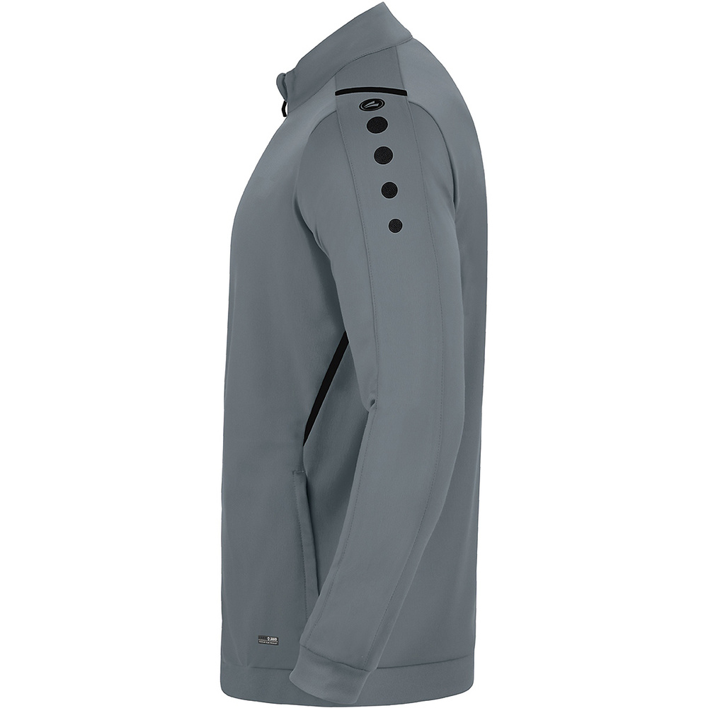 POLYESTER JACKET JAKO CHALLENGE, STONE GREY-BLACK MEN. 