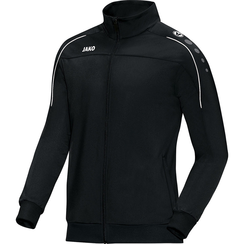 POLYESTER JACKET JAKO CLASSICO, BLACK UNISEX. 