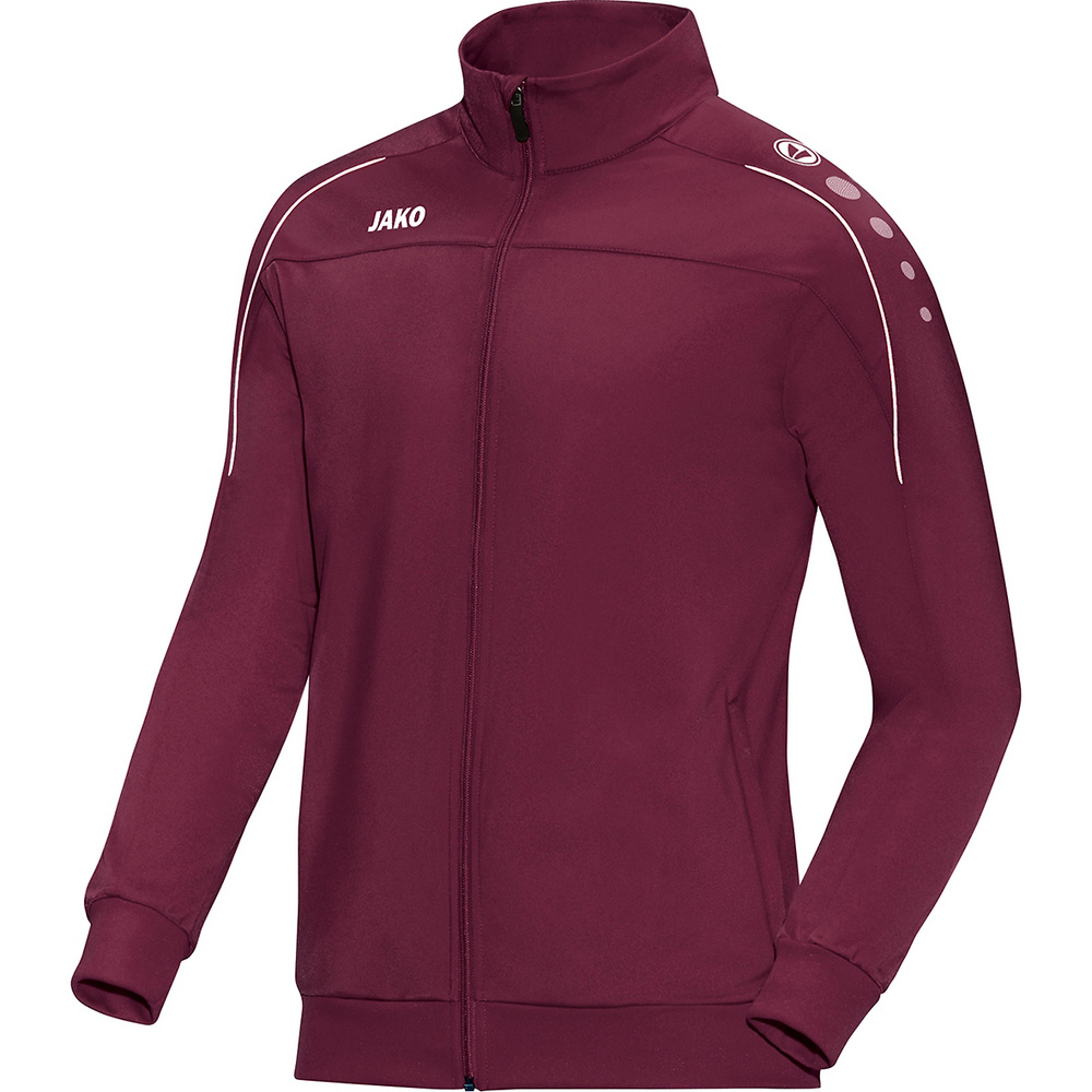 POLYESTER JACKET JAKO CLASSICO, MAROON UNISEX. 