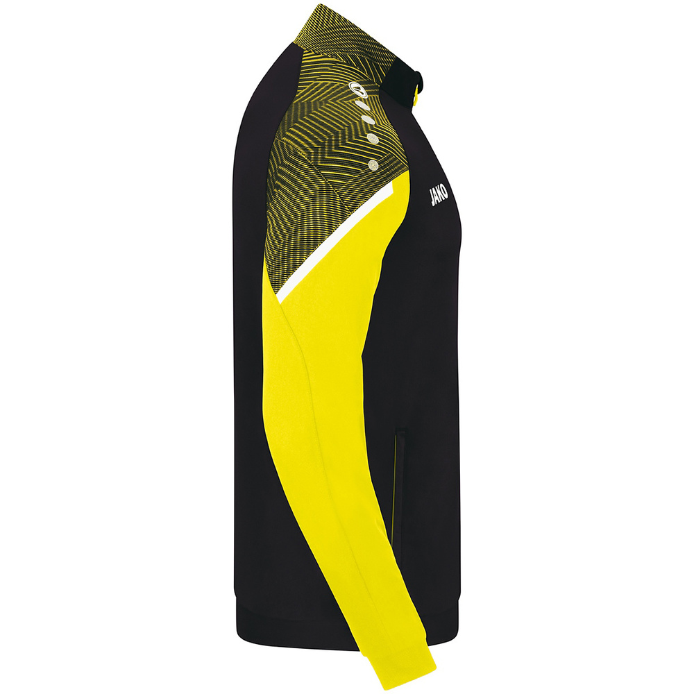 POLYESTER JACKET JAKO PERFORMANCE, BLACK-SOFT YELLOW KIDS. 